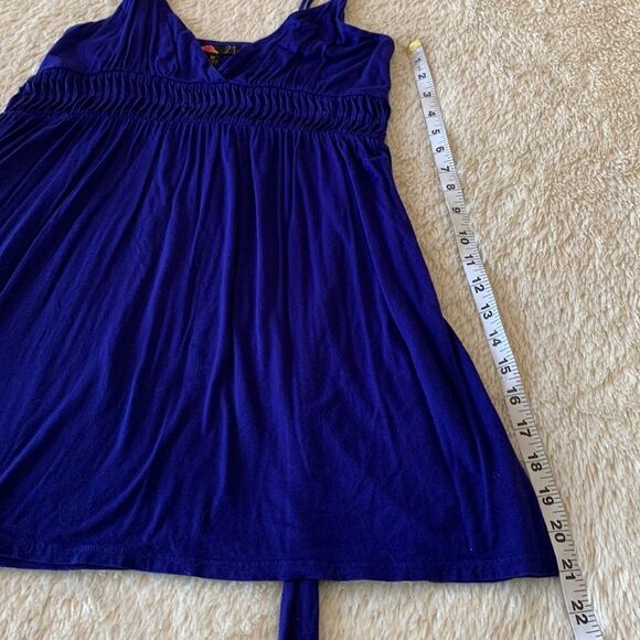 Blue spaghetti strap y2k tank top - Picture 13 of 16